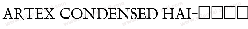 Artex Condensed Hai字体转换